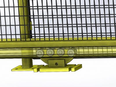 Self-supporting door support scales