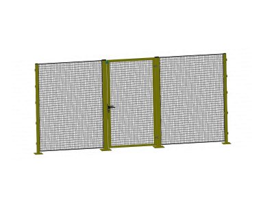 Single-leaf door without upper connection