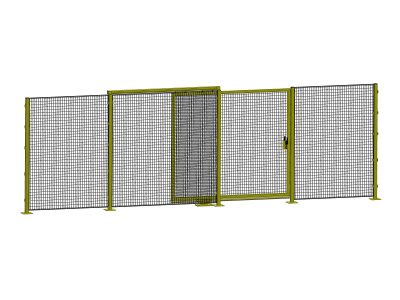 Single sliding self-supporting door